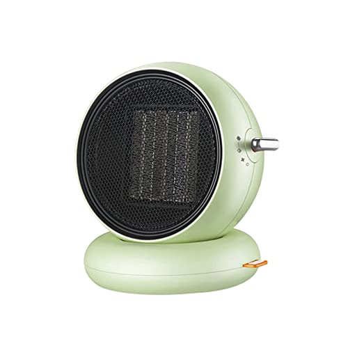 Heizlüfter ZYY Mini Radiateur soufflant Céramique 1000 W - Chauffage d'appoint Mobile, 3 Modes, Très approprié pour Le dortoir de Bureau et l'utilisation de Bureau, Blanc et Vert Cover