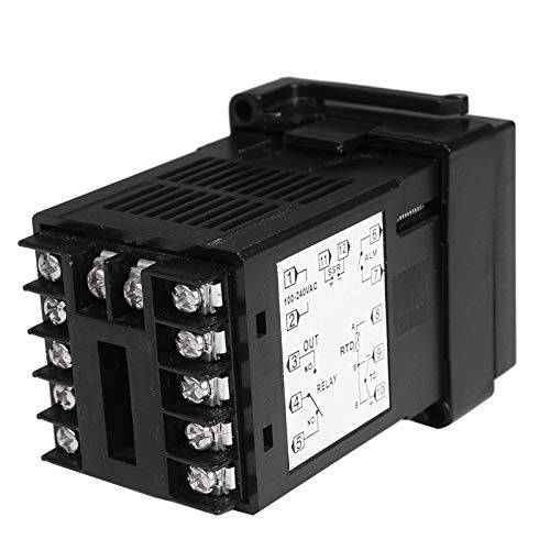 Short Shell Input PT100 K Thermocouple Digital PID Temperature Controller SSR Relay Output for Heat with Alarm MC101(100-240V AC)