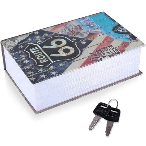 HERCHR Cassetta per Nascondere Il Denaro, Cassaforte Portatile a Forma