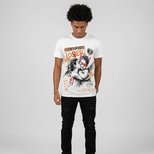 Image of DopeSkill Graphic Tee Streetwear Hip Hop Hypebeast Street Style Crew Neck Unisex T-Shirt Sneaker Colour Matching Shirts Angel