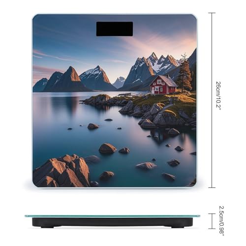 Báscula Digital para Baño Norway Islands con Pantalla LCD Grande miniatura 2