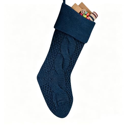 kakina CMSX Navy Blue Knit Christmas Stockings...