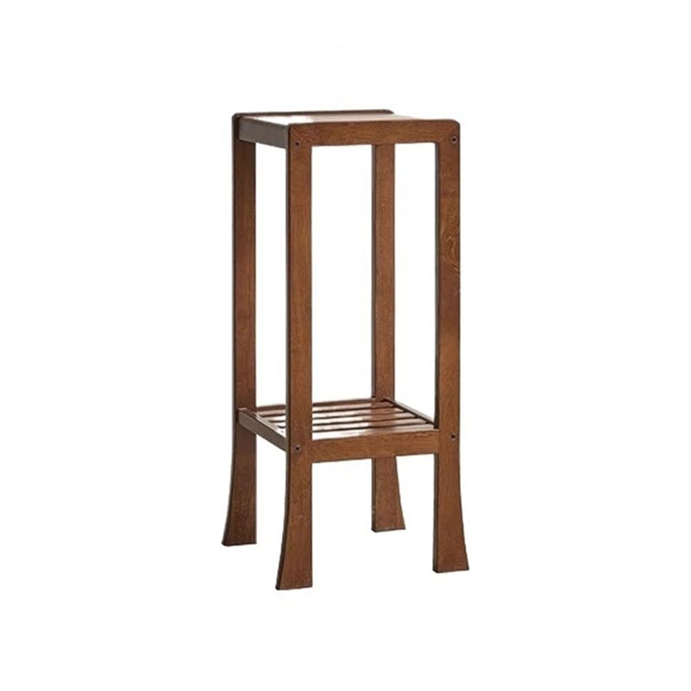 ZENY896V Home Scandinavia Low Leg Bonsai Rack, Home Decoration Wood Plant Stand Walnut Colour Decor(Medium)
