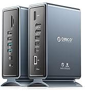ORICO USB C ドッキングステーション 15-in-1 Type-C ドック Apple M1チップに適応可能 100W出力 4K対応 DP1.4 HDMIポート ギガビットイーサネット...