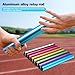 SONGBIRDTH 4Pcs Aluminum Track Field Relay Batons, Professional Athlete Relay Batons for Running Race Team, Race Equipments for Running Race Team 1.5inchs Blue