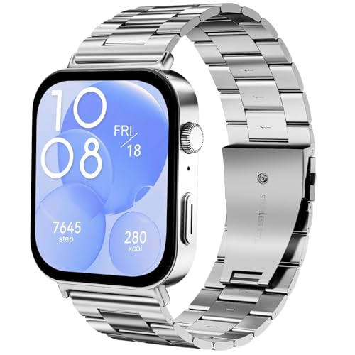 Metall Armbänder Kompatibel mit Huawei Watch Fit 4/4 Pro/Fit 3 Armband,...