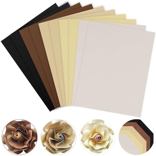 Papier cartonné de couleur neutre Whaline 21,6 x 27,9 cm pour bricolage et loisirs créatifs