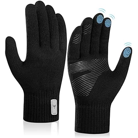 Alaplus Winter Thermal Gloves, Touchscreen Running Gloves Non-Slip Cycling Gloves Windproof Warm Gloves for Men Women Driving Climbing Hiking Skiing Cover