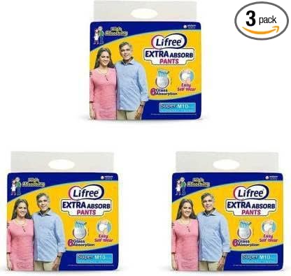 LIFREE Adult Pants Medium (Pack Of 3)