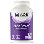 AOR Bone Basics 271mg, 240 Capsules 240-Day Supply - Includes Calcium, Vitamin K2 & D3 Supplement, Magnesium, Zinc, Boron, Copper, Joint and Bone Maintenance, Easy-to-Swallow - Gluten-Free Formula