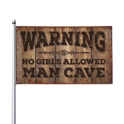 Man Cave banderas de jardín divertida el regalo original para hombres con bar