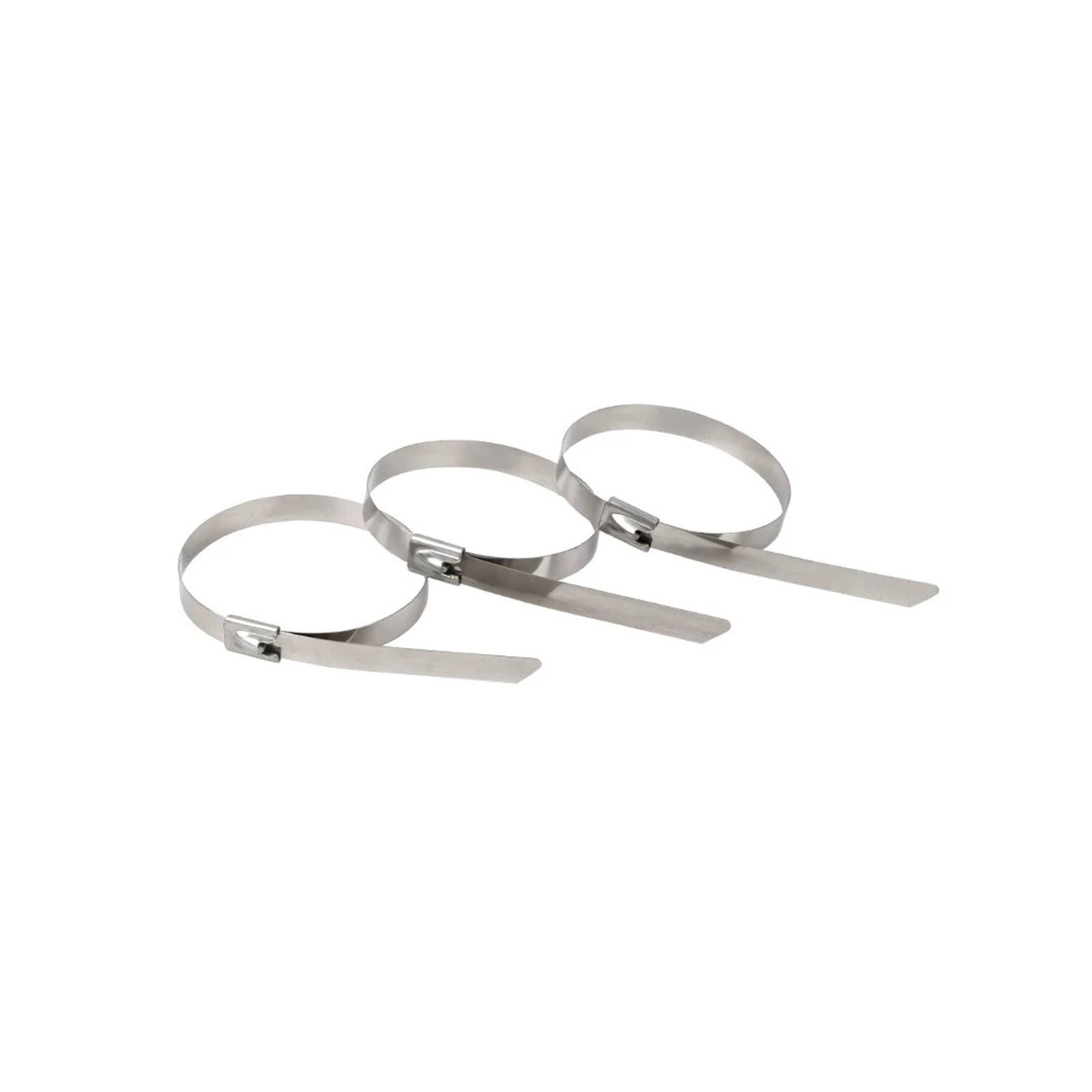 10 bridas for cables autoblocantes de acero inoxidable 304.