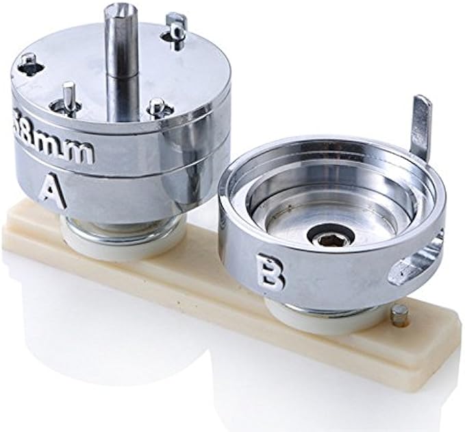 Dawei Badge Punching Die Round Button Mold With ABS Slide Badge Maker Part Compatible With Button Making Machine 1001 & 1002 (φ58mm 2-1/4")