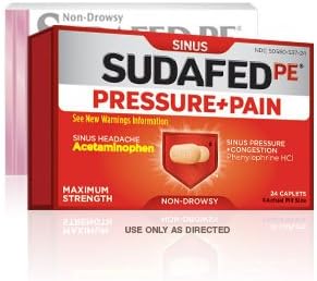 Sudafed PE Pressure and Pain 72ct