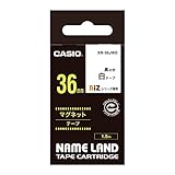 カシオ ラベルライター ネームランド マグネットテープ 36mm XR-36JWE 白