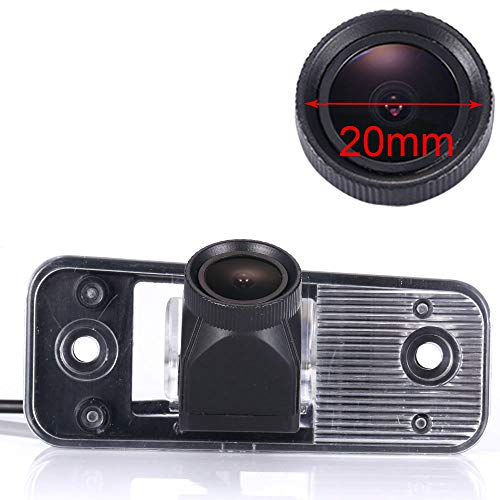 New 20mm Lens HD Color Waterproof Night Vision Car license plate light Rear View Camera for Hyundai SantaFe/Santa Fe 2007 2009 2010 2011 2012/Hyundai ix25 ix45 2001-2012