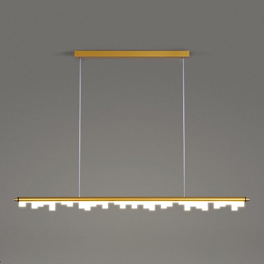 Vfdaswqq Gold Lamp, Strip Chandelier For Dining Room Living Bedroom Bedside(,1200Mm)