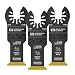 One Fit 1-1/4" Storm Titanium Wood & Nails Blade, 3PC