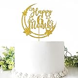 Belrew Happy 6 Months Cake Topper, Moon & Star Baby Shower Cake Decor, Nowborn Half Party Supplies,...