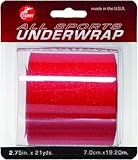 Cramer Tape Underwrap, Sports PreWrap for Athletic Ankle, Wrist, and Injury Taping Jobs, Hair Tie, Headband, Patella Support, Pre-Wrap Athletic Tape Supplies, 2.75