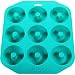 Donut Pan - LARGE Silicone Mold For Baking Full Size Doughnuts And Bagels - Nonstick Doughnut Pan/Bagel Pan Made of BPA-Free Food Grade Silicon - FDA and German LFGB approved (Turquoise)