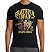 Ripple Junction Grateful Dead Men's Short Sleeve T-Shirt Atlanta Georgia 1980 Tour Fox Theater Southern Skeleton Black Large