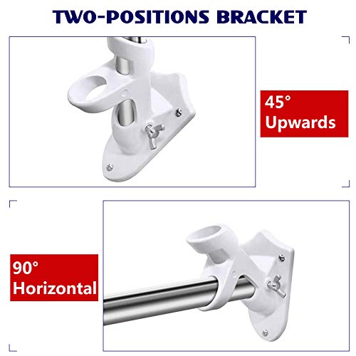 Set de Mastro de Bandeira 6 Pack 1.8M Mastro de Aço Inoxidável Com Suporte E Fivelas