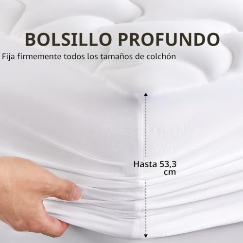 Funda de colchón refrescante Queen para un dormitorio acogedor 7