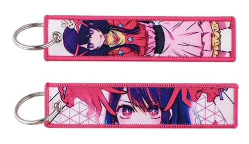 Pinstant Oshi no Ko My Favorite Idol Ai Hoshino Anime Manga Keychain Key Tag Chain Fob Ring