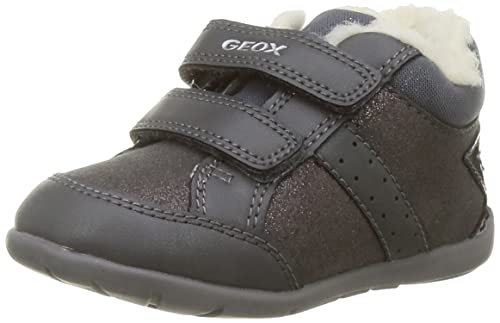 Geox Bébé Fille B Elthan Girl A Premiers Pas, Dk Grey, 19 EU