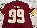 Chase Young Authentic Autograph Red Jersey w/ 2020 DPOY Inscription