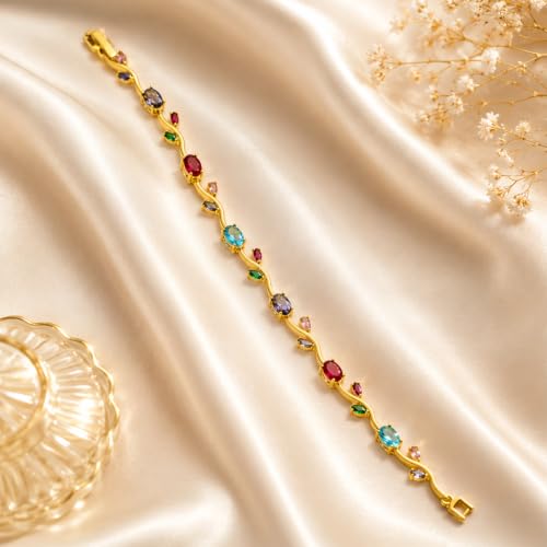 Image of Aurie Tulip Bracelet for Women & Girls | Anti Tarnish Stainless Steel Floral Bracelet |Party and Daily Wear Jewellery