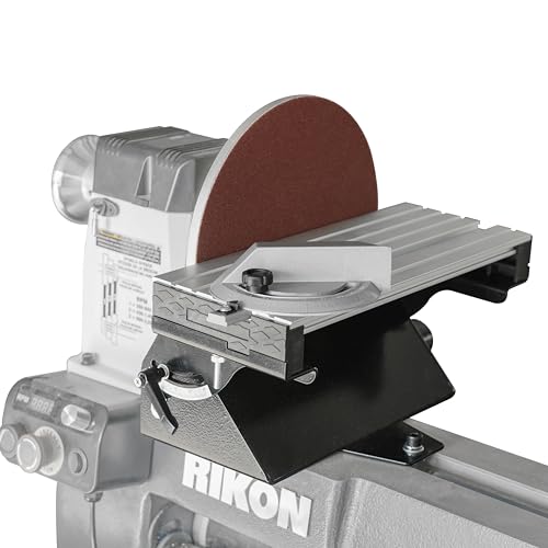 Image of Lathe Mounted Disc Sander for 10 inch and 12 inch Woodtuning Lathe with Thread 1 inchX8TPI, Sanding Accessory, 9 inch Disc Sander.