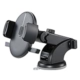 Yiushing Car Phone Mount Holder Dashboard & Windshield Automatically Locking Universal Strong Sticky Suction for iPhone X 8 Plus 7 6s SE Samsung & other Smartphone 