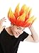 WIG ME UP- LM-19-PC13TPC2B Peluca Mujer Hombre Carnaval Pelo erizado Diablo Demonio...
