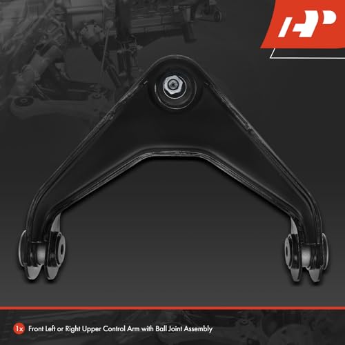A-Premium 2 x Front Upper Control Arms, with Ball Joint & Bushing, Compatible with Chevrolet Silverado 1500 HD (Classic)/2500/3500 & GMC Sierra 1500 HD (Classic)/2500/3500, Yukon XL 2500 & Hummer H2 by A-Premium - Image 3