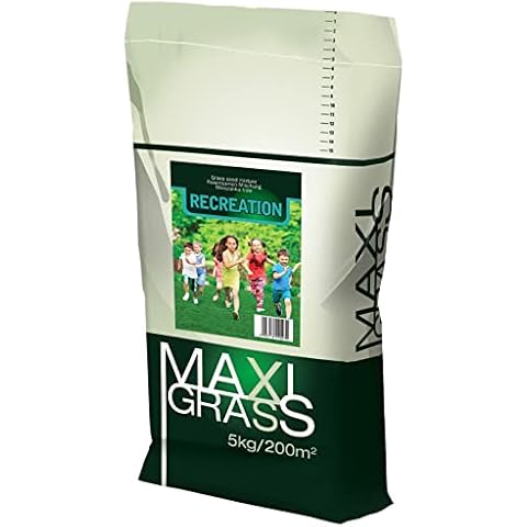 Recreation Lawn Grass Seeds 5kg Covers 200m² Fast Growing and Hard Wearing Tough Garden and Back Lawn Fescue Grass Seed Cover
