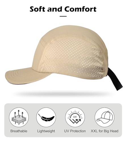 Image of XL XXL Hat Mens Big Head, Performance Golf Hat for Men Women Water-Resistant Sun Hat Adjustable Summer Sport Cap Outwork