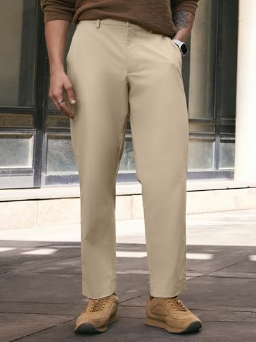 Image of XYXX Men Soft Stretch All Day Quick Dry Straight Fit Casual Pants