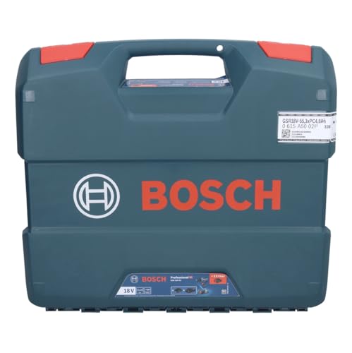 Bosch GSR 18V 55 Professional Perceuse visseuse sans fil 18 V 55 Nm Brushless 0615A5002P + 3x batterie ProCORE 4 0 Ah + chargeur + Case - vue 5