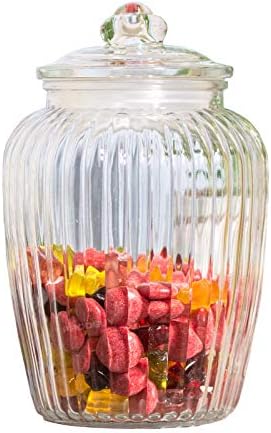 2280ml Ribbed Sweets/Biscuits Storage Jar