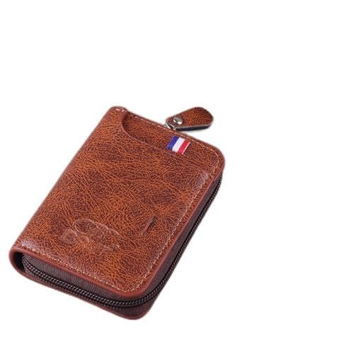 watchstar Slim Skinny Fit Card Wallet for Men and Women (Cross Brown Card AB)-picture-23