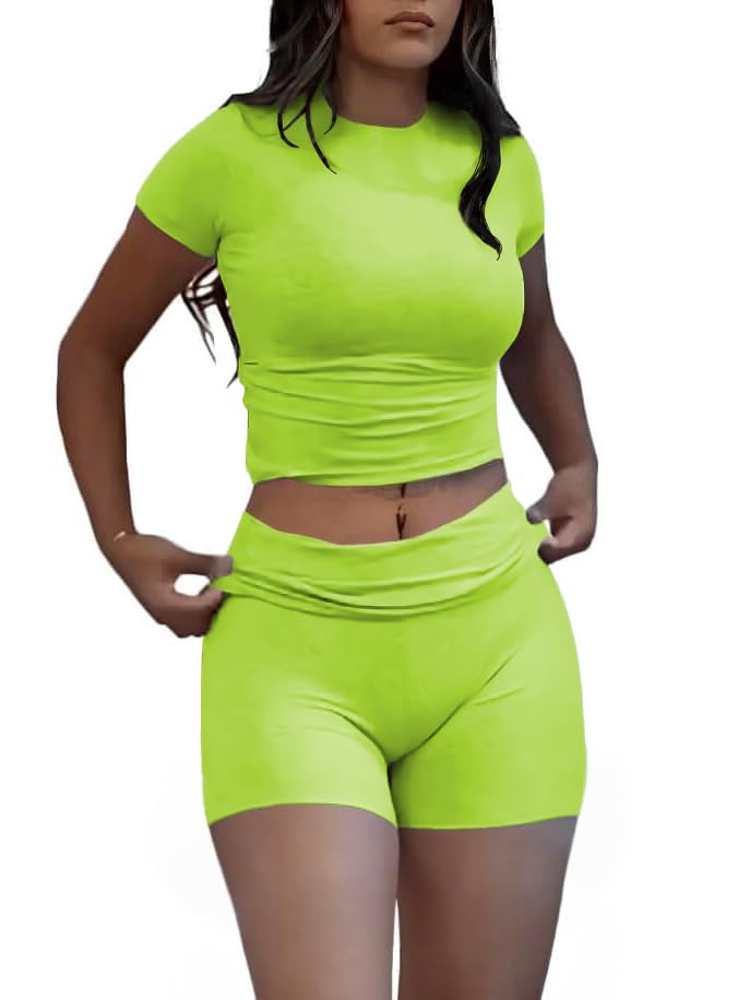 Image of Nimsruc Two Piece Lounge Sets For Women short sets