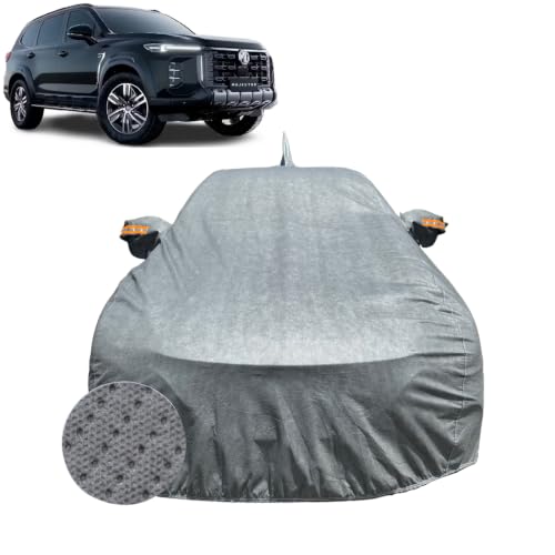 Image of Car Cover for MG Majestor (2026) | 100% Waterproof Cover with Reflective Mirror Pockets | Dustproof, Scratchproof, Heatproof Majestor Car Cover |Soft Cotton Lining| Grey