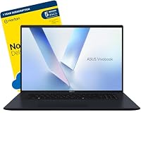ASUS Vivobook 18 M1807 18.4-inch AI Business Laptop (AMD Ryzen AI 7 445,32GB DDR5 RAM, 1TB SSD, Wi-Fi 6, Backlit Keyboard, Windows 11 Home) includes Free Norton 360 Deluxe Anti Virus