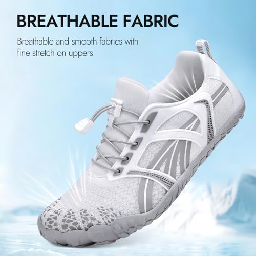 Image of ATHMILE Barefoot Water Shoes Women Men Wide Non Slip Aqua Beach River Pool | Quick Dry Swim Kayak Lake Hiking Surfing Boating Fishing Diving Rock Climbing Cruise Ship Essentials
