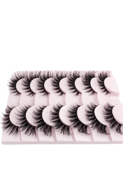 magic 3D FALSE EYELASHES - False Eyelashes for Women - 10 Pair Pack:-image-15