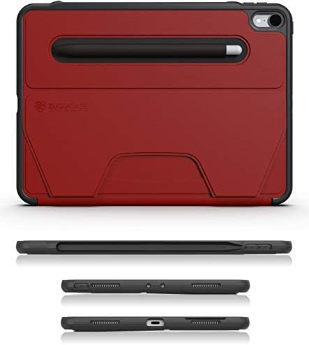 The Muse Case - 2018 iPad Pro 11 inch 1st Gen (Old Model) - Very Protective But Thin + Convenient Magnetic Stand + Sleep/Wake Cover - ZUGU CASE - Red - (Fits Model #’s A1934, A1979, A1980, A2013)