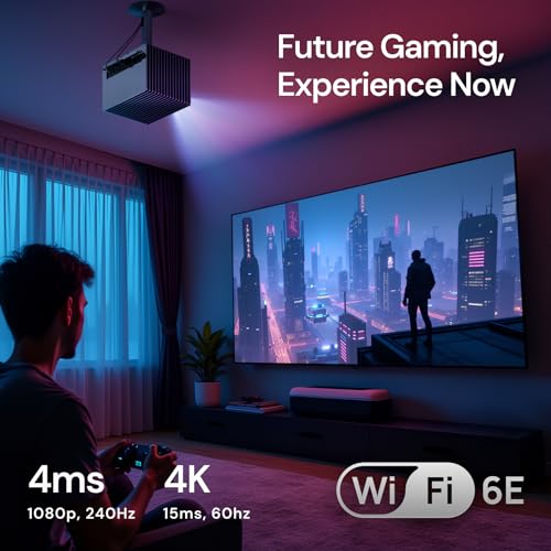 Valerion StreamMaster Plus2 4K Laser Projector - 300" IMAX Enhanced Home Theater, 4ms |240Hz Response, Gaming Projector with 3D & Dolby Vision, HDR10, GTV, Smart Home & AI Assistant - Image 6