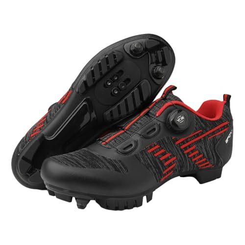 Fooceoute Zapatos De Ciclismo De Ruta,Zapatillas Ciclismo Carretera Unisex,Transpirables Zapatillas Bici Hombre,Mejorar La Velocidad,La Simplicidad,Apto para Clases De Ciclismo Indoor